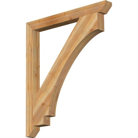 Ekena Millwork Imperial Slat Rough Sawn Bracket, Western Red Cedar, 4"W x 42"D x 48"H BKT04X42X48IMP06RWR